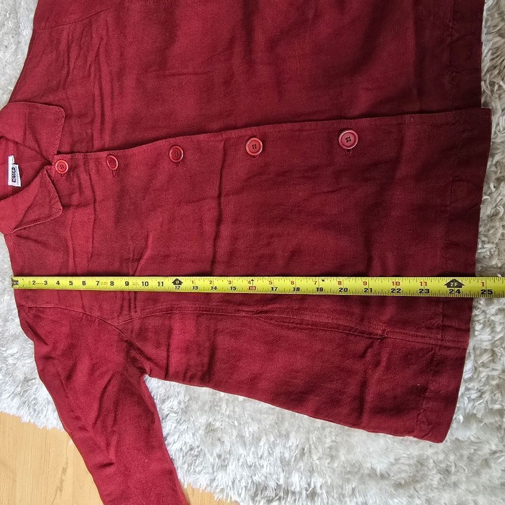 JOHNNY WAS Collection Women's Solid Red Blazer Size Large Jacket Size‎ Large - Picture 9 of 11